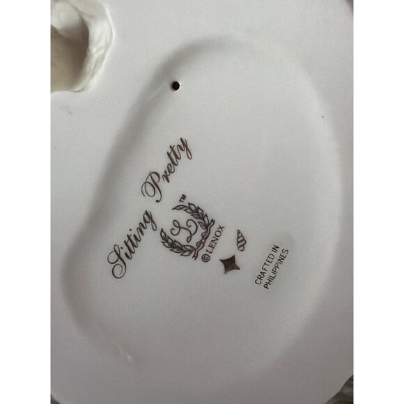 Lenox Sitting Pretty Cat Figurine Classic Cat Collection Ivory Bone China 6" H - Picture 7 of 12